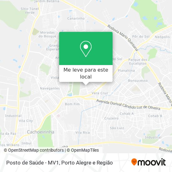 Posto de Saúde - MV1 mapa