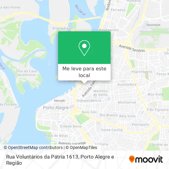 Rua Voluntários da Pátria 1613 mapa