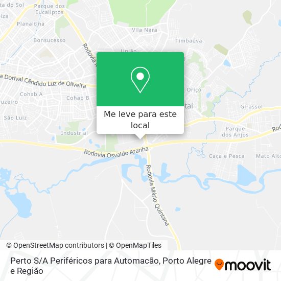 Perto S / A Periféricos para Automacão mapa