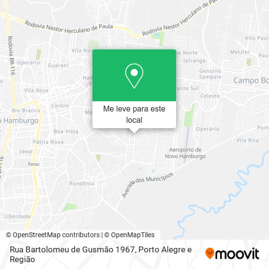 Rua Bartolomeu de Gusmão 1967 mapa