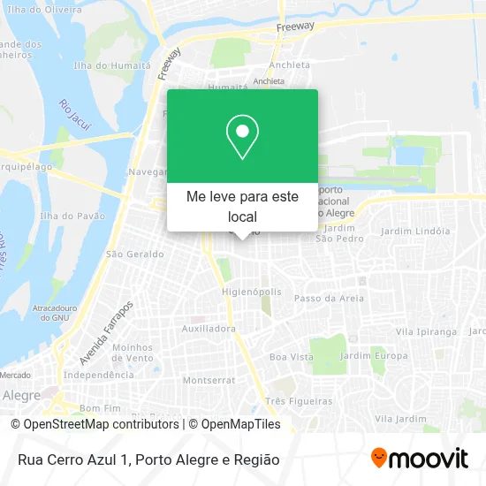 Rua Cerro Azul 1 mapa