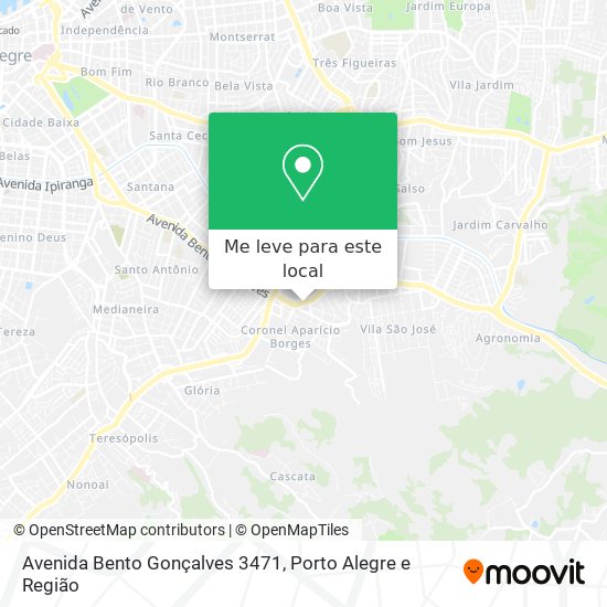 Avenida Bento Gonçalves 3471 mapa