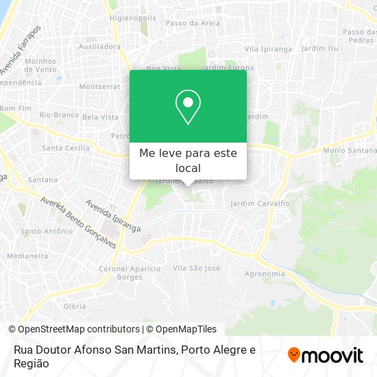 Rua Doutor Afonso San Martins mapa