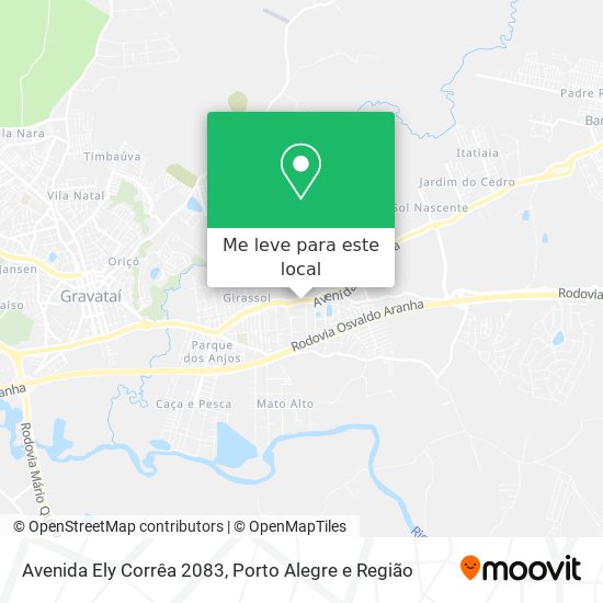 Avenida Ely Corrêa 2083 mapa
