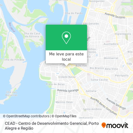 CEAD - Centro de Desenvolvimento Gerencial mapa