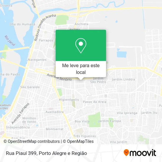 Rua Piauí 399 mapa