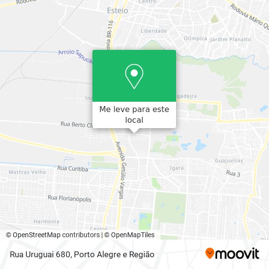 Rua Uruguai 680 mapa