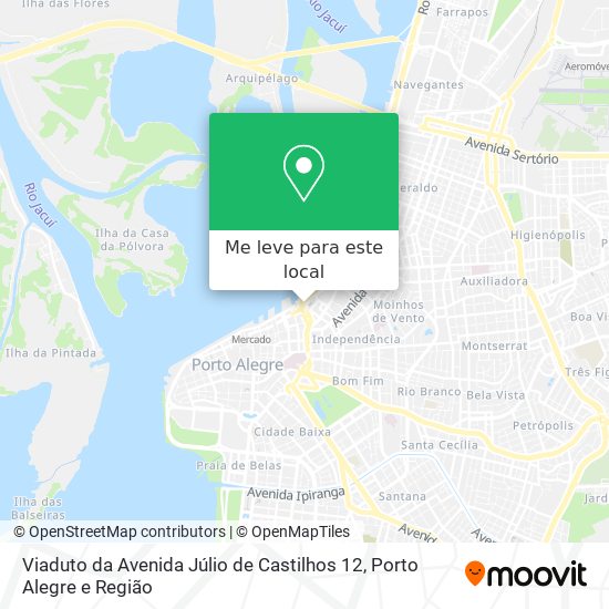 Viaduto da Avenida Júlio de Castilhos 12 mapa