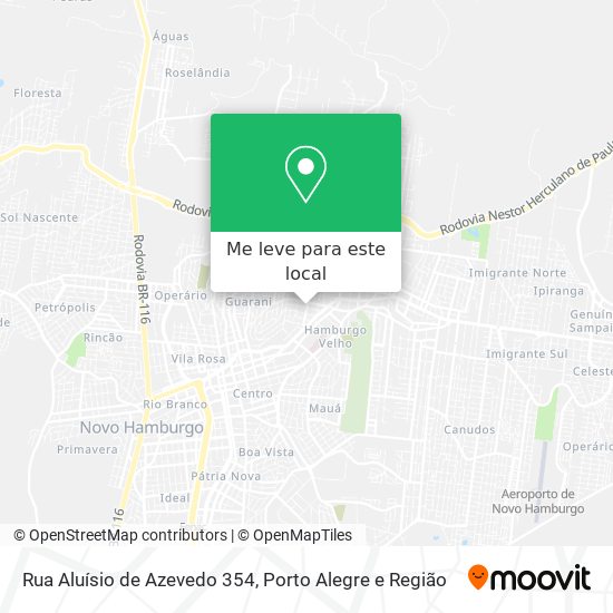 Rua Aluísio de Azevedo 354 mapa