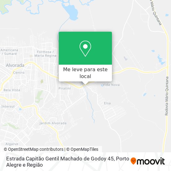 Estrada Capitão Gentil Machado de Godoy 45 mapa