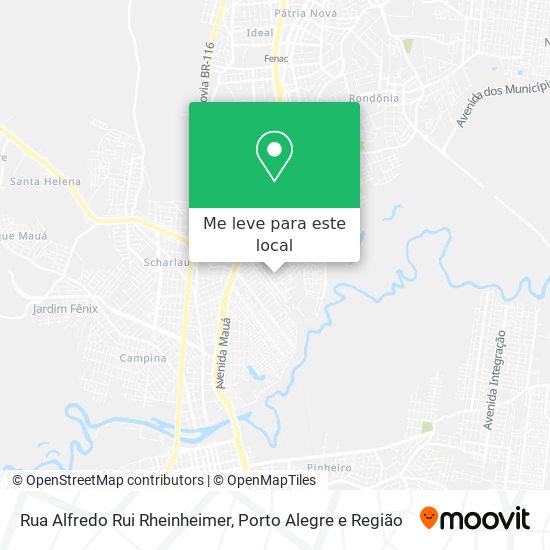 Rua Alfredo Rui Rheinheimer mapa