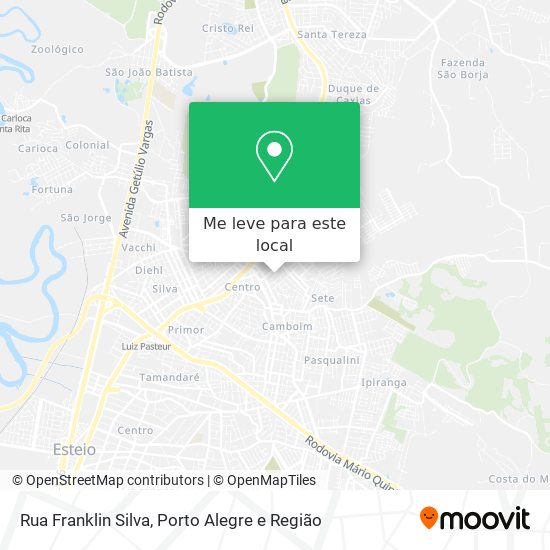 Rua Franklin Silva mapa