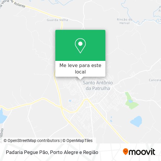 Padaria Pegue Pão mapa