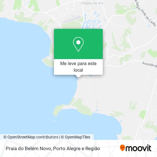 Praia do Belém Novo mapa