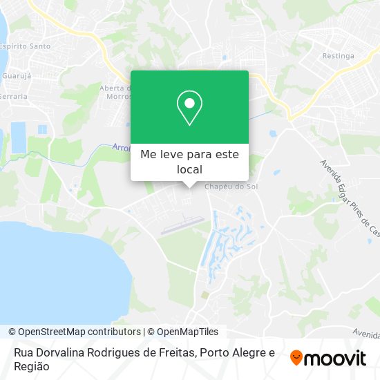 Rua Dorvalina Rodrigues de Freitas mapa
