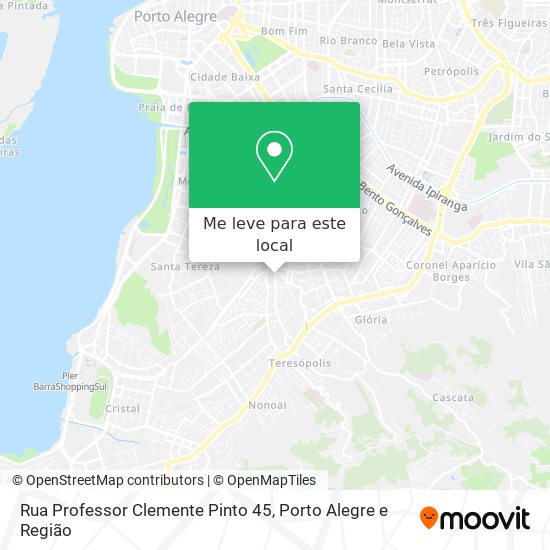 Rua Professor Clemente Pinto 45 mapa
