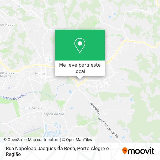 Rua Napoleão Jacques da Rosa mapa
