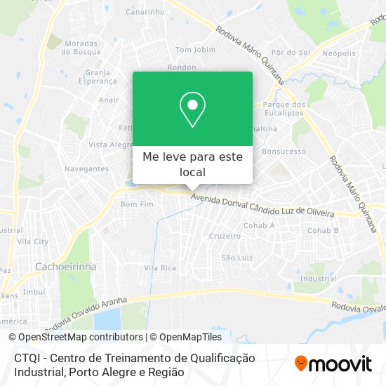 CTQI - Centro de Treinamento de Qualificação Industrial mapa