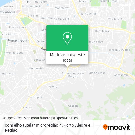 conselho tutelar microregião 4 mapa