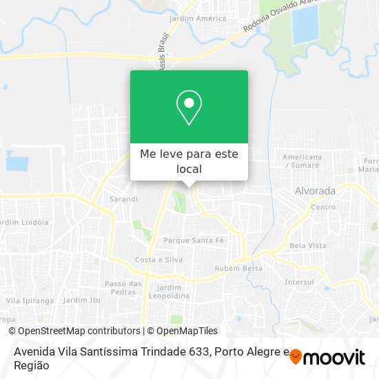 Avenida Vila Santíssima Trindade 633 mapa