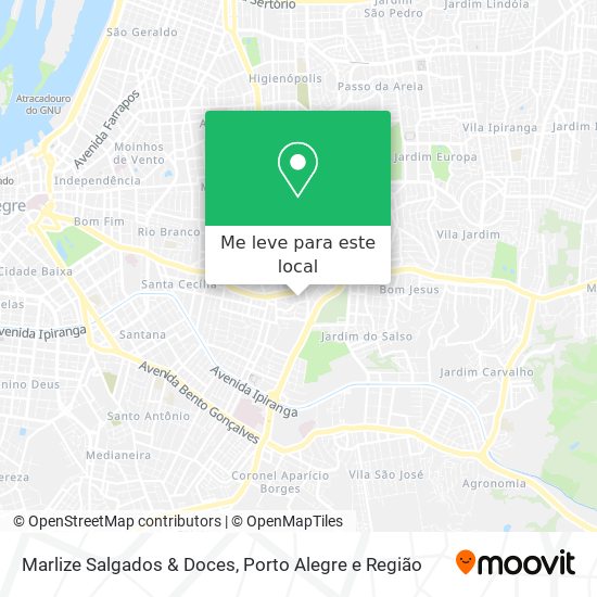 Marlize Salgados & Doces mapa