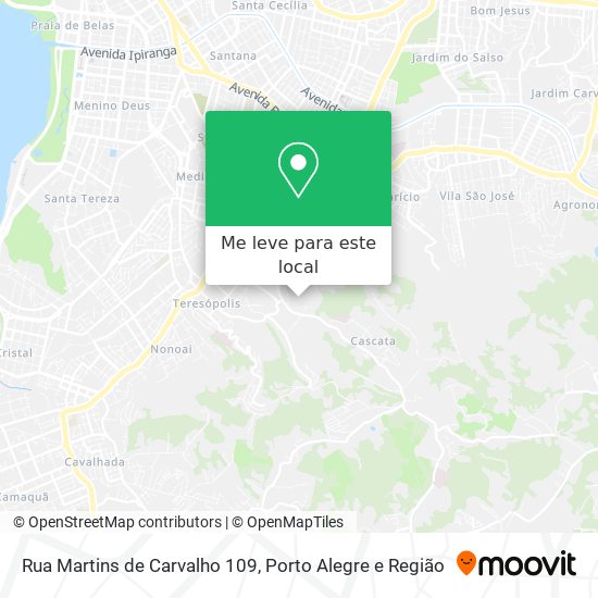 Rua Martins de Carvalho 109 mapa