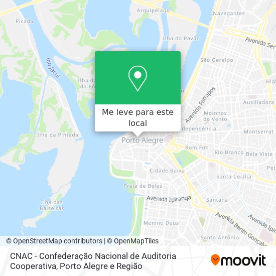 CNAC - Confederação Nacional de Auditoria Cooperativa mapa