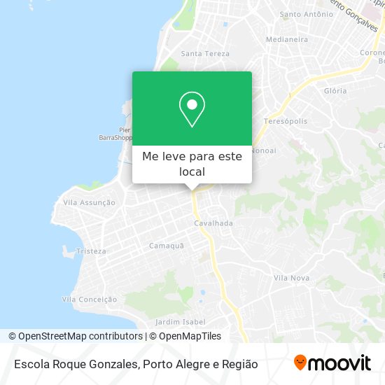 Escola Roque Gonzales mapa