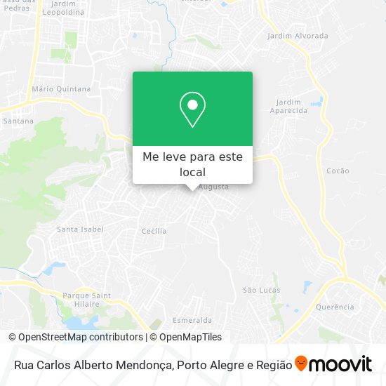 Rua Carlos Alberto Mendonça mapa