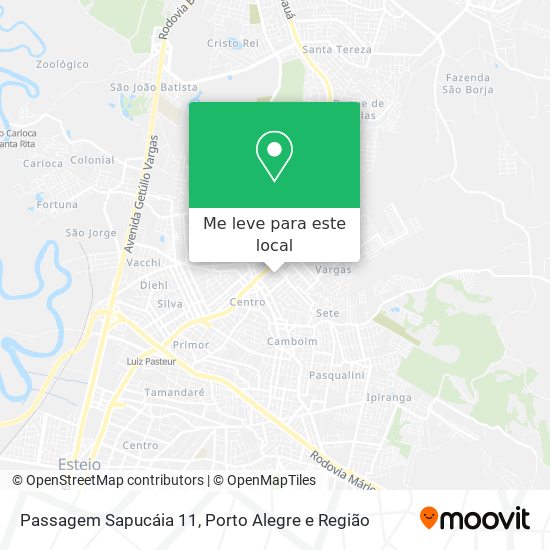 Passagem Sapucáia 11 mapa