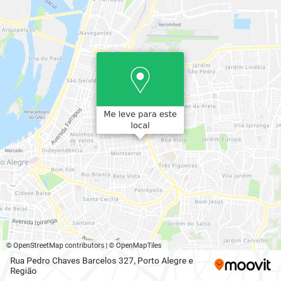 Rua Pedro Chaves Barcelos 327 mapa