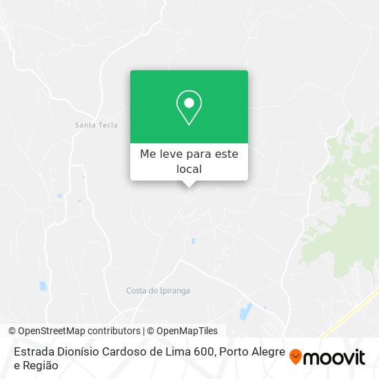 Estrada Dionísio Cardoso de Lima 600 mapa