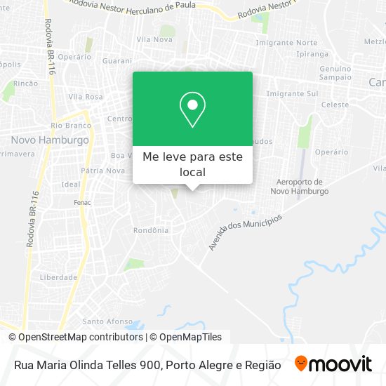 Rua Maria Olinda Telles 900 mapa