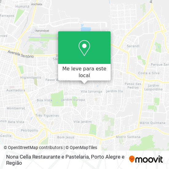 Nona Cella Restaurante e Pastelaria mapa