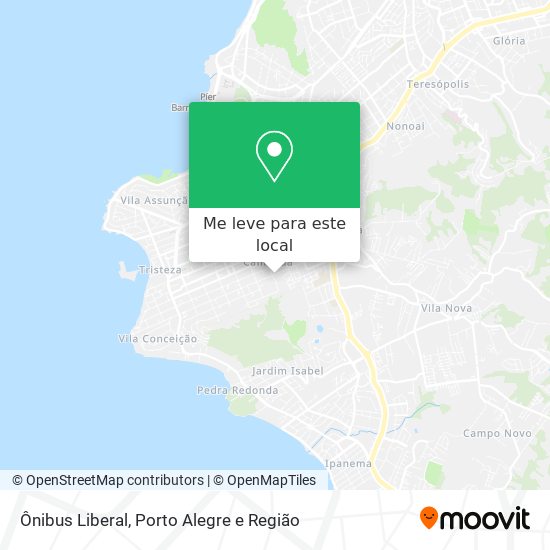 Ônibus Liberal mapa