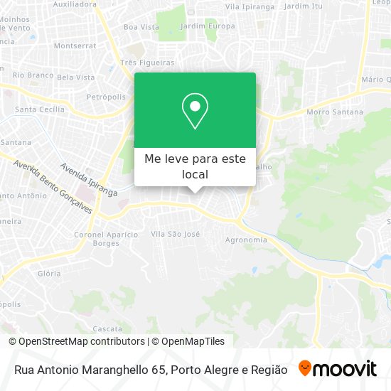 Rua Antonio Maranghello 65 mapa