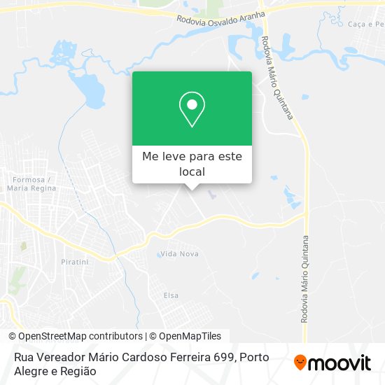 Rua Vereador Mário Cardoso Ferreira 699 mapa