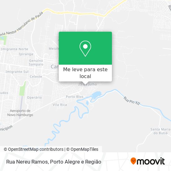 Rua Nereu Ramos mapa