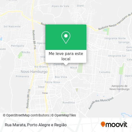 Rua Marata mapa