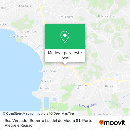 Rua Vereador Roberto Landel de Moura 81 mapa