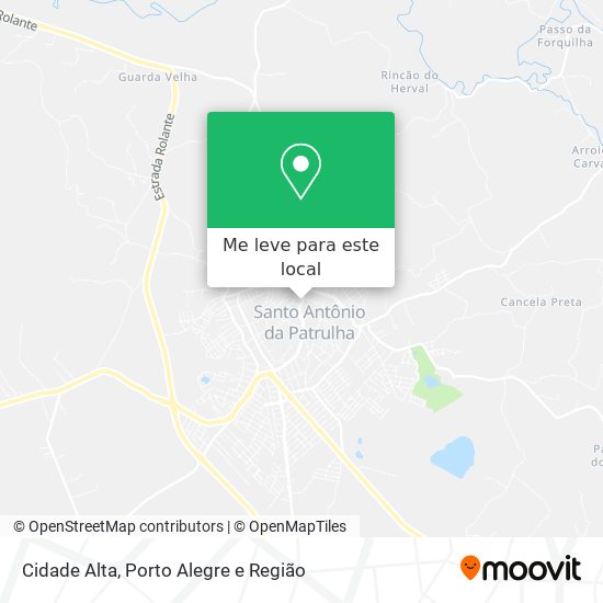Cidade Alta mapa