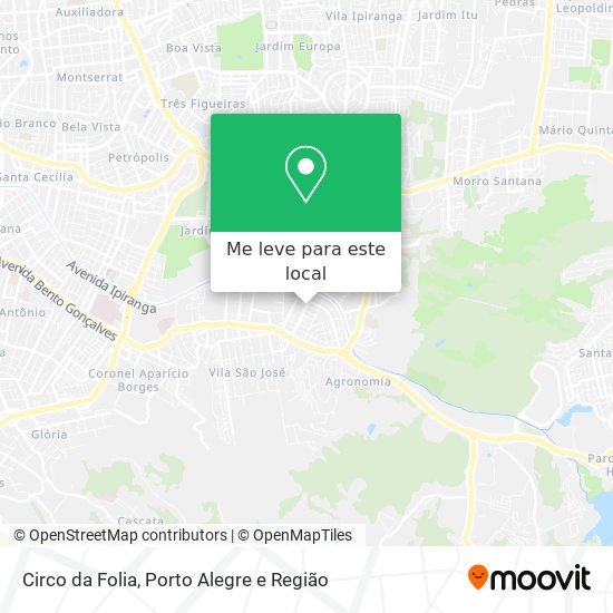 Circo da Folia mapa