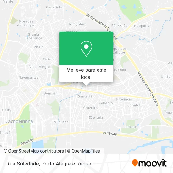 Rua Soledade mapa