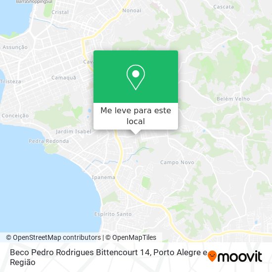 Beco Pedro Rodrigues Bittencourt 14 mapa