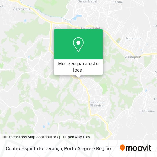 Centro Espírita Esperança mapa