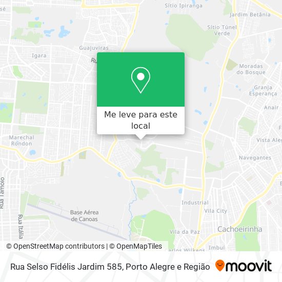 Rua Selso Fidélis Jardim 585 mapa