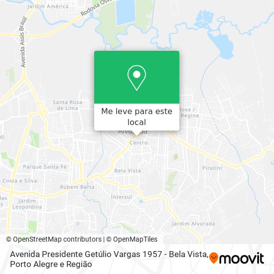 Avenida Presidente Getúlio Vargas 1957 - Bela Vista mapa