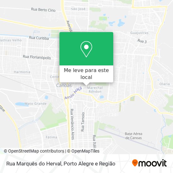 Rua Marquês do Herval mapa