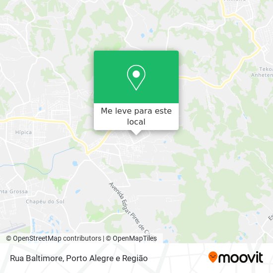 Rua Baltimore mapa