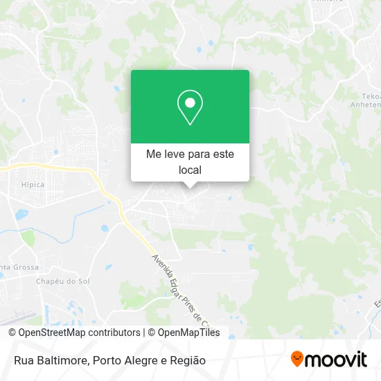 Rua Baltimore mapa